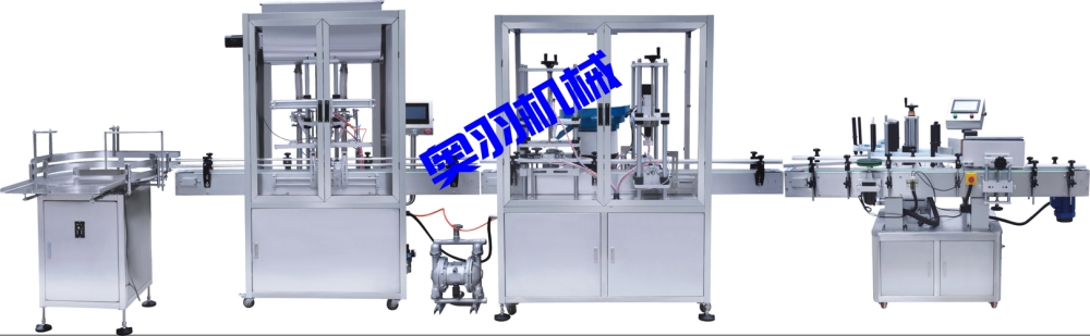 全自動(dòng)四頭辣椒醬海鮮醬瓶裝灌裝生產(chǎn)線